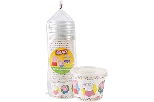 Peppa Pig Snack Bowls with Lids for Kids Party