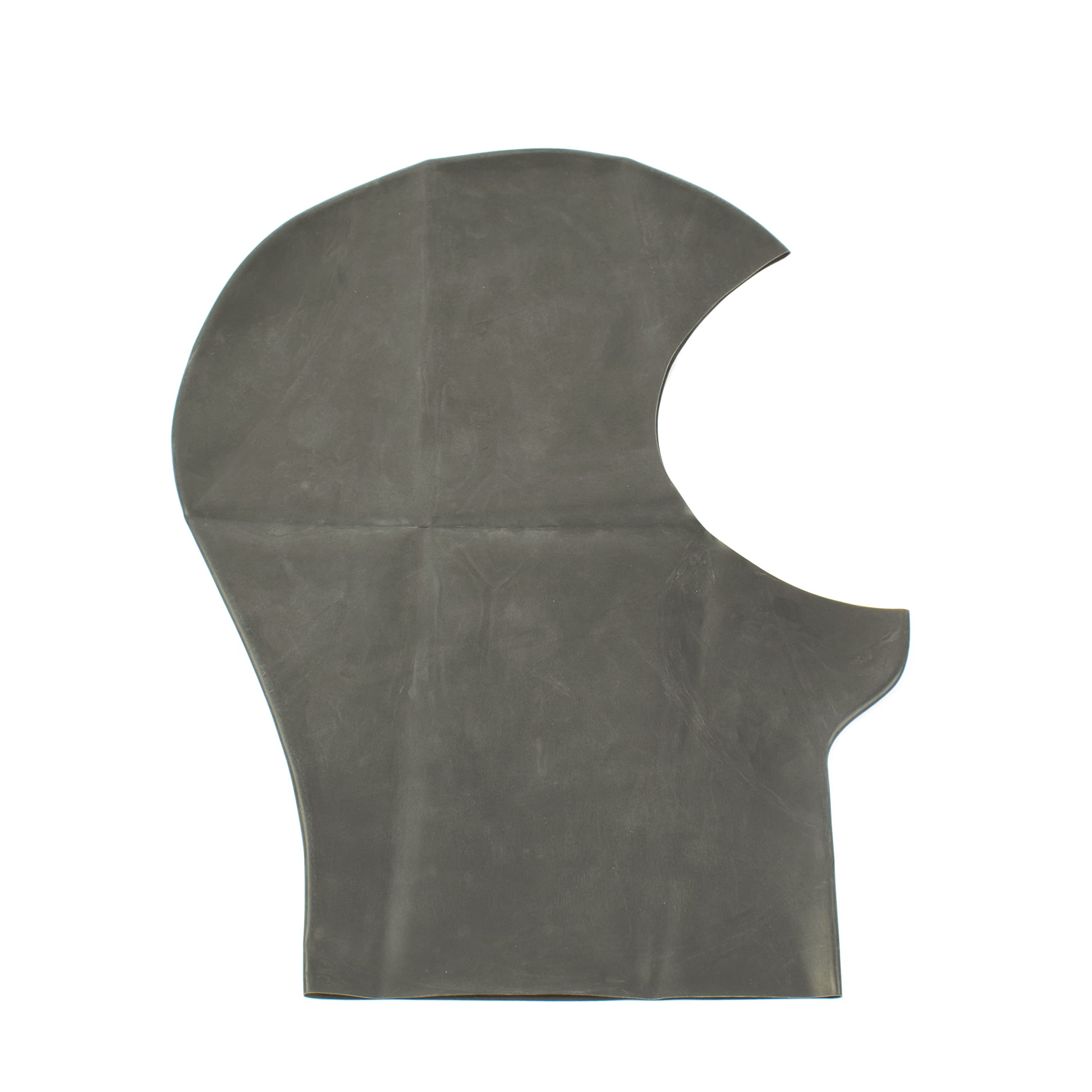 Masque en latex - Masque en latex à visage ouvert pour hommes et femmes noir 0.4mm S