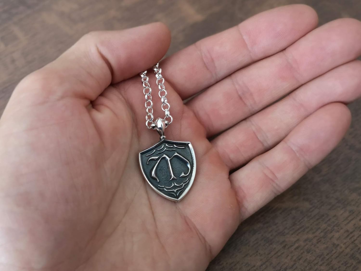 925 Sterling Silver Vampire Family Crest Jewelry Pendant Necklace Merchandise - End Sale - We Stop Producing These Pendants