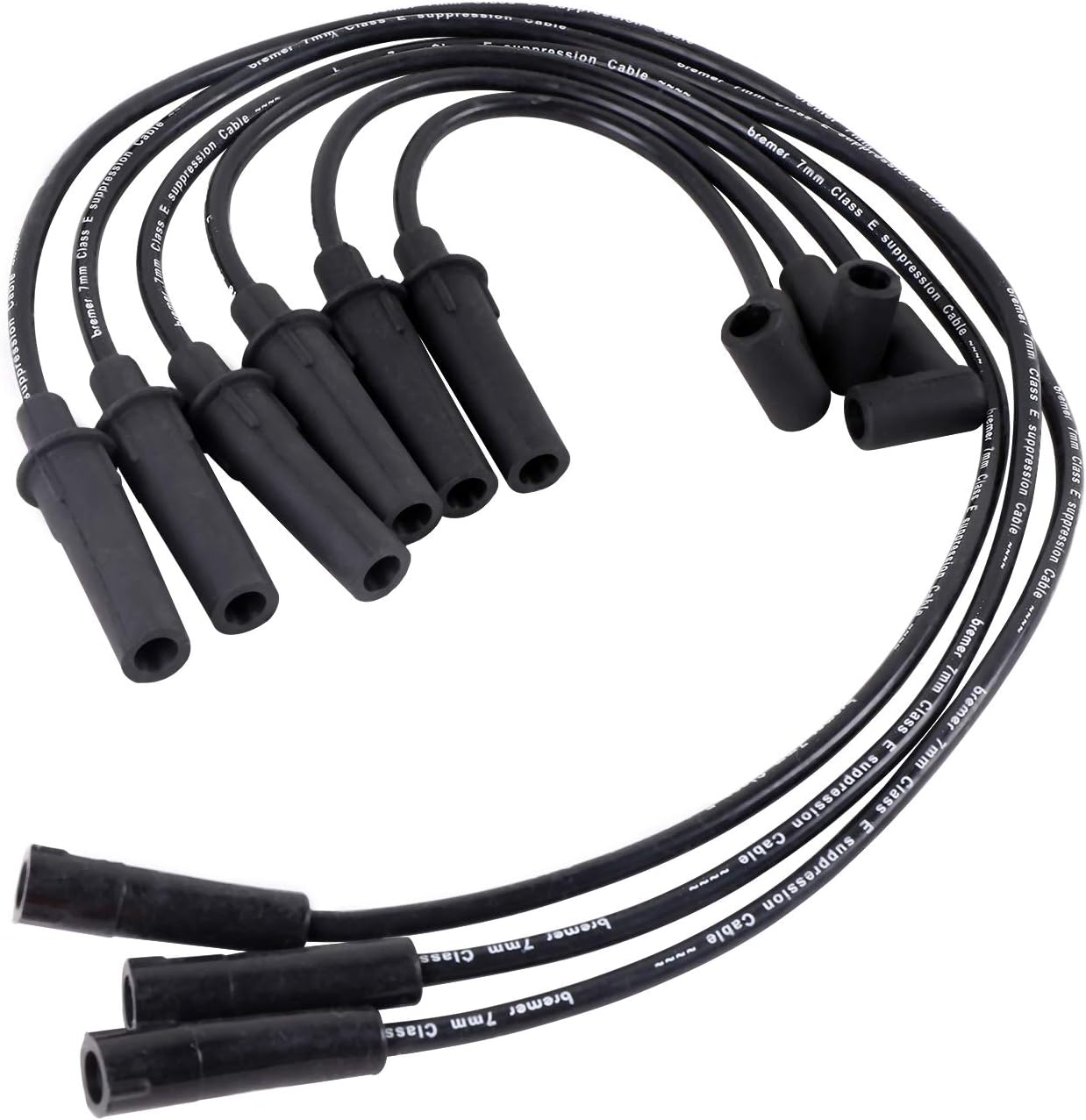 AutoPart T ST-6262 Ignition Wire Set, 7mm, 6 Pcs, for 2007-2011 Jeep Wrangler V6, 3.8L Engines