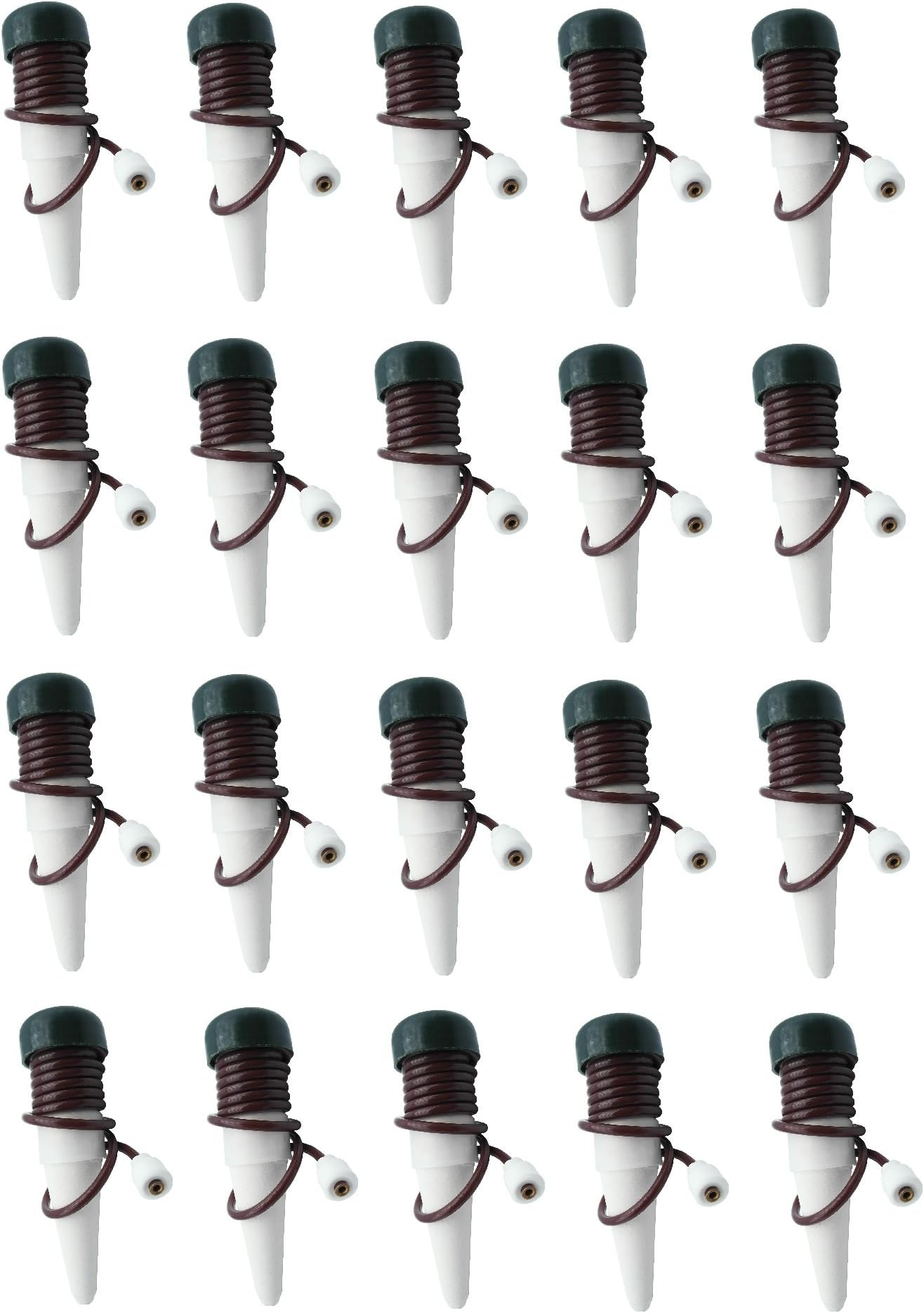 INNOLIFE Automatic Plant Watering System Devices, Slow Release Ceramic Material Feeder for Vacation Plant Self Watering Kit for Outdoor & Indoor Use (20)