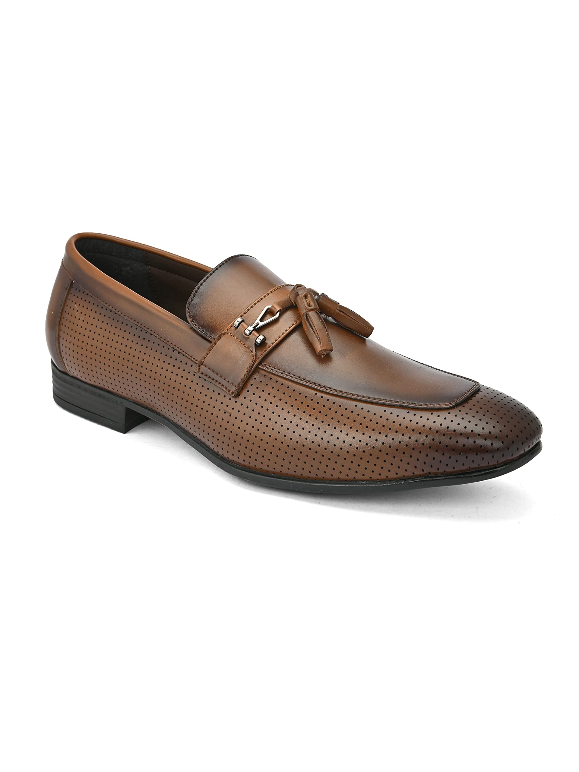 San Frissco Mens Loafers Faux Leather Tassel Penny Formal Office Wear Shoes/Semi Formal Shoe for Party, Wedding Slip-On Loafer/Solid Stylish Lightweight and Comfortable Shoe - 9 (Tan) (B0D6LL227W) Amazon Price History, Amazon Price Tracker