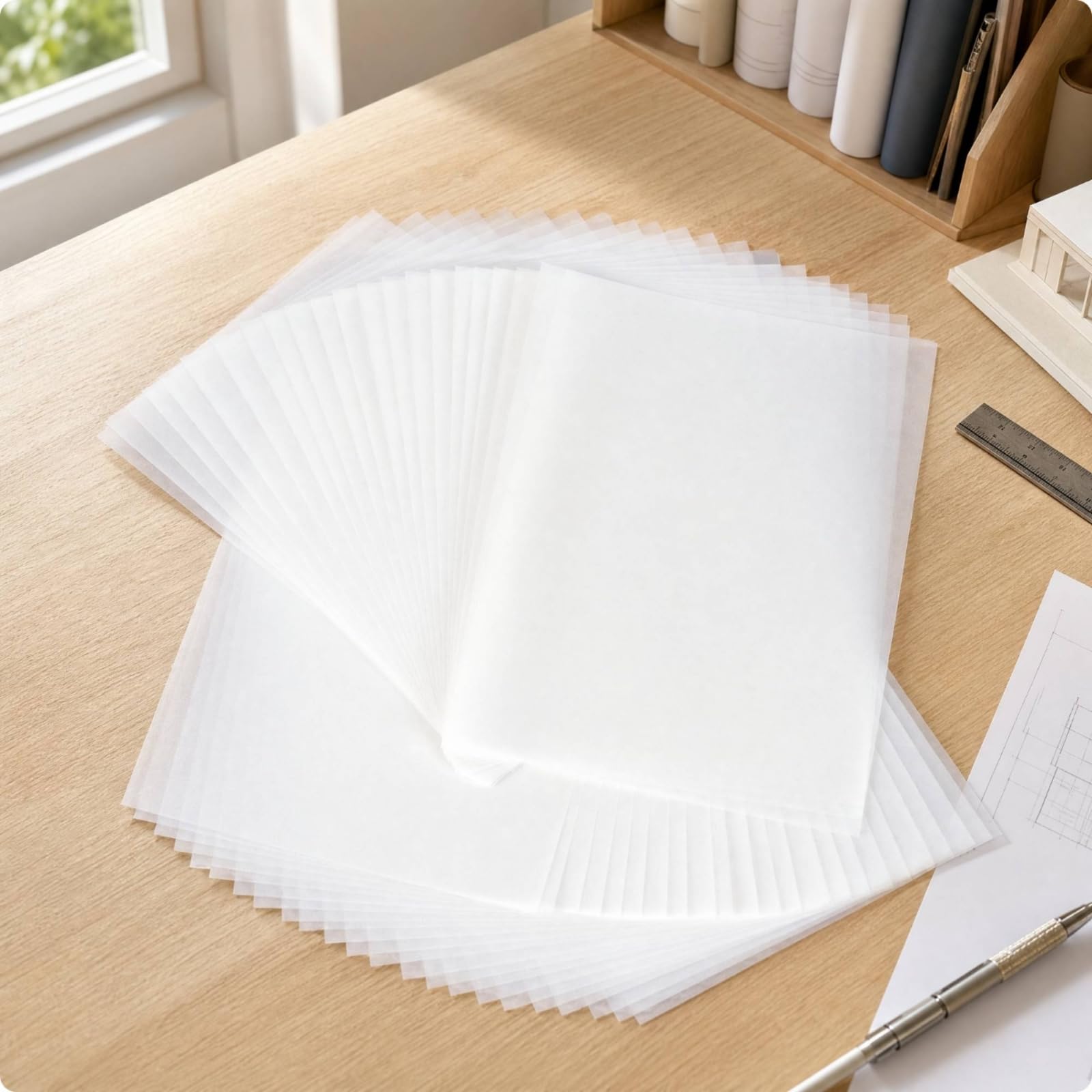 TWTCZOZ Papier Calque 73 g/square Polyvalent Papier Calque 73 g/square Léger pr n, 10 PCS