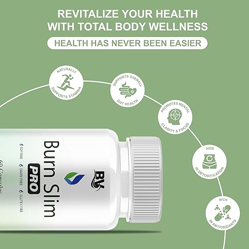 Miniatura 6 de BLUE VIBE Burn Slim Pro Capsules, BurnSlim Advanced - Suplemento de apoyo para la salud y el bienestar, fórmula de apoyo para la salud diaria