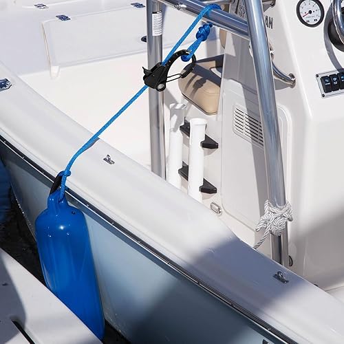 Miniatura 7 de Clips de acero inoxidable para guardabarros de barco, clips de parachoques de barco de liberación rápida, clips ajustables para guardabarros de