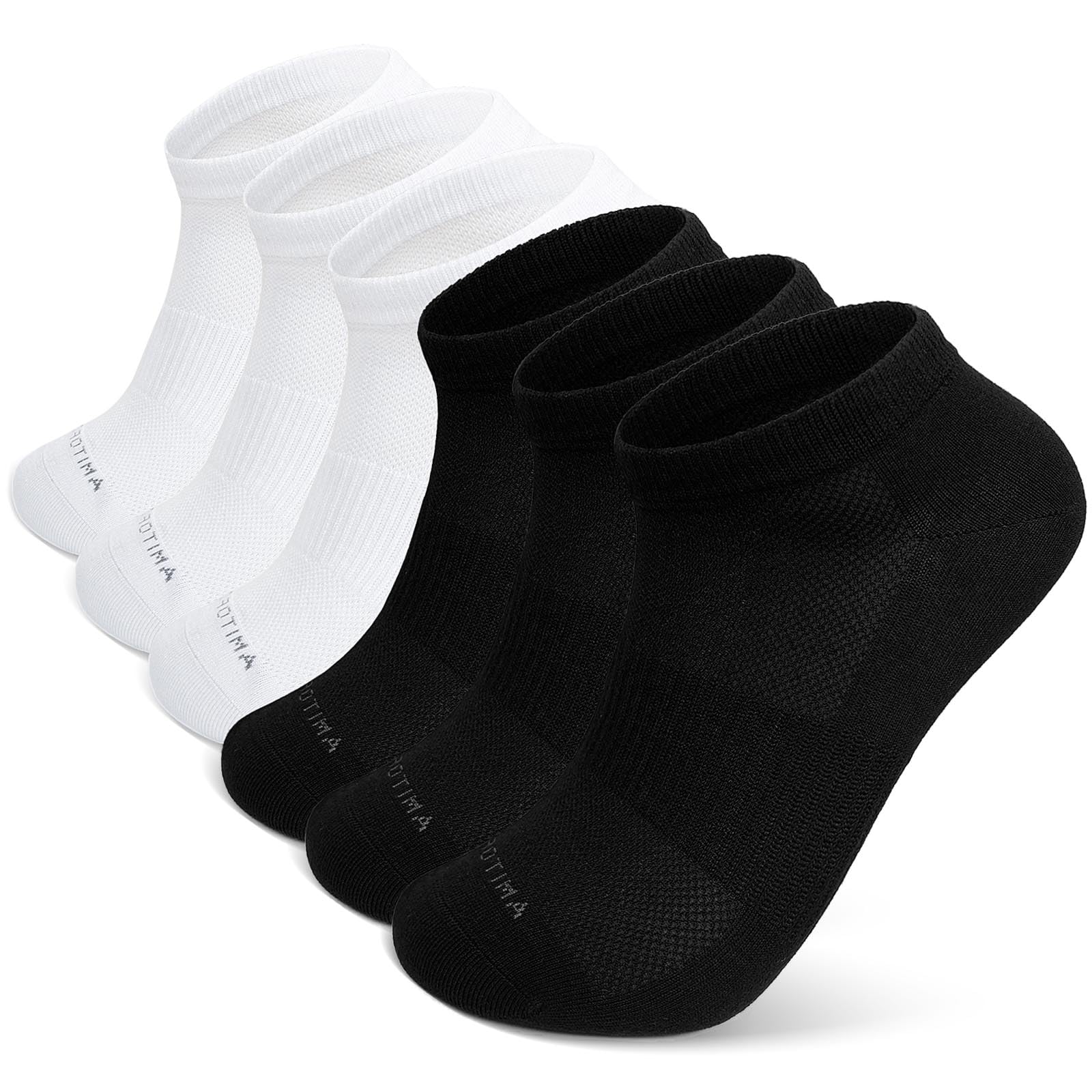 ZAKASA Men's Bamboo Trainer Socks: Short Sports Socks, Running Socks, Half Socks, Ankle Socks, Breathable, Without Seam, Against Sweaty Feet