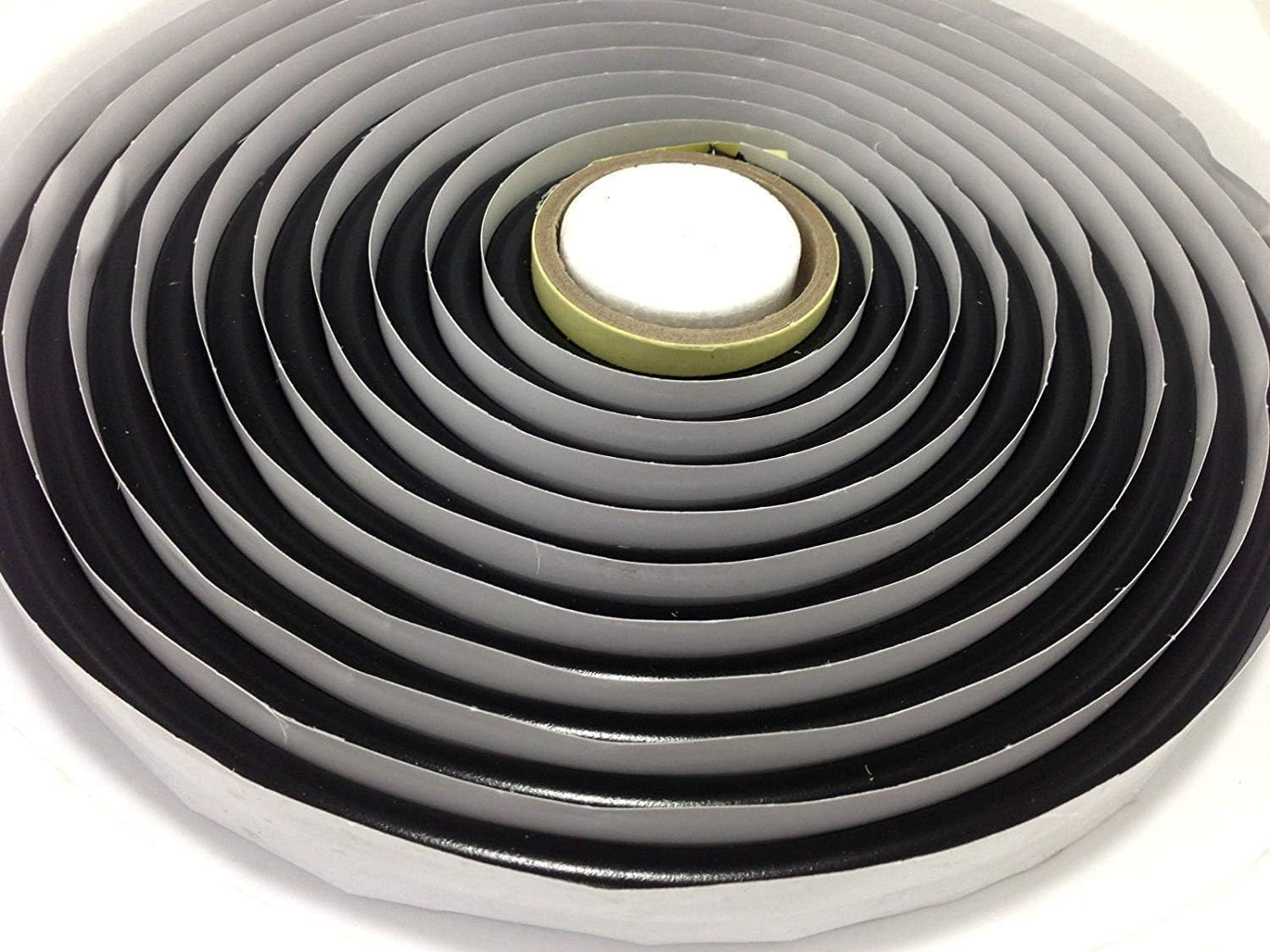 15.5Ft Car Rubber Seal Strip Windshield Window Roof Butyl Sealant Tape Butyl Rubber Glue Butyl Headlight Cover Sealant Butyl Rubber Glue Reseal for Window Door Windshield Auto Parts Replcement