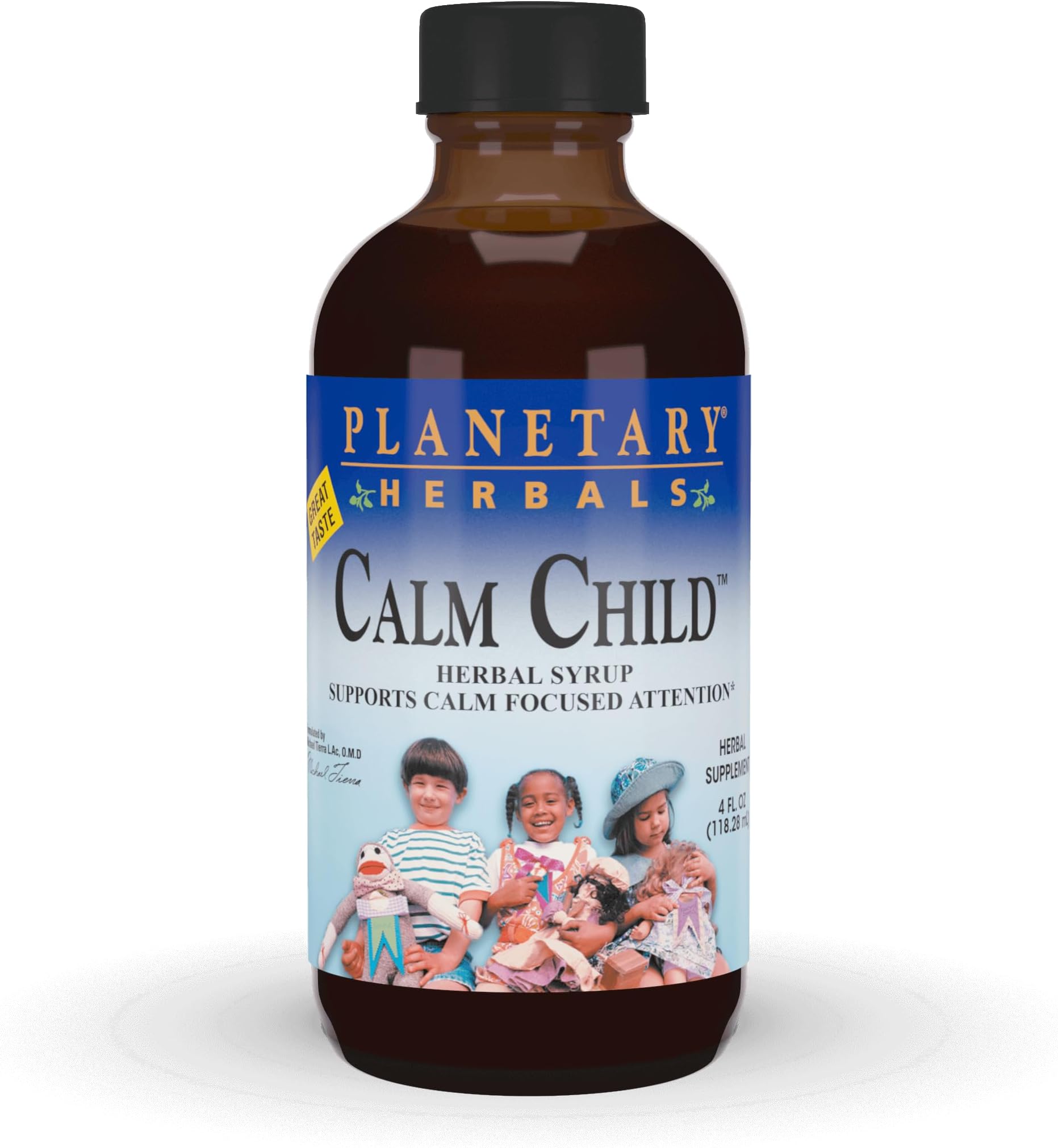 Calm Child Herbal Syrup - Includes Soothing Botanicals Chamomile, Lemon Balm, Catnip & More - 4oz