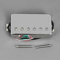 Vista 4 de FLEOR Alnico - Pastilla Humbucker para guitarra de 5 cables, 4 cables, 14-15 K, ajuste cromado, pieza de guitarra LP