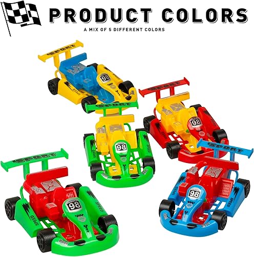 Miniatura 3 de PROLOSO Pull Back Go Kart - Coches de carreras impulsados por fricción para niños, regalos de fiesta de cumpleaños, bolsas de regalo, premios de