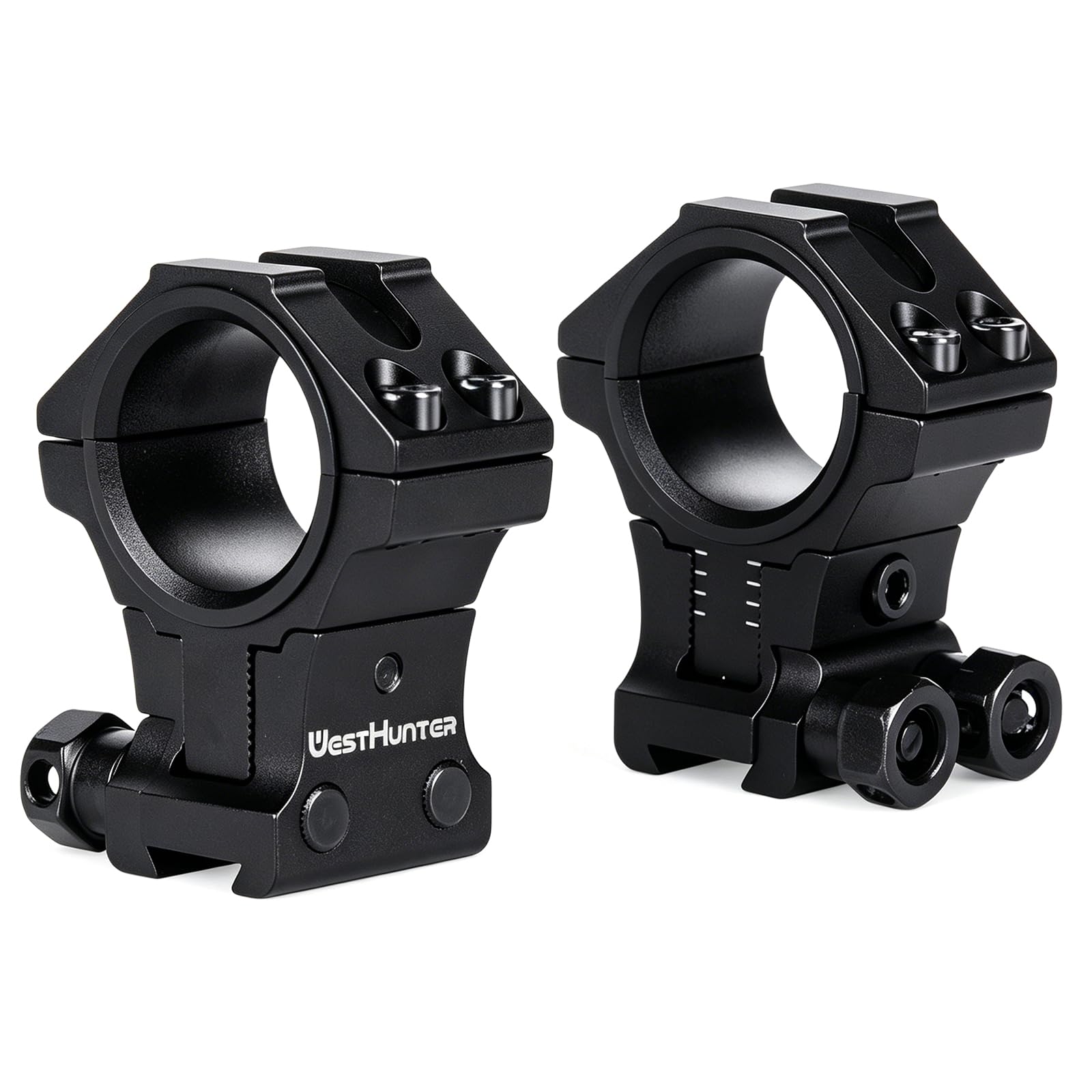 WestHunter Optik Höhenverstellbare 11 mm Zielfernrohr Montage, 25,4 mm 30 mm Präzise Zielfernrohr-Montageringe mit Schwalbenschwanz-Profil | 6 Farben