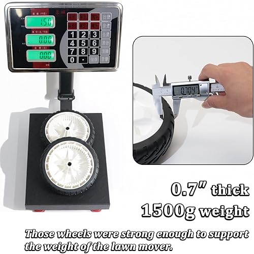 Miniatura 5 de CheeMuii 119-0311 Ruedas para cortacésped, 2 piezas, ruedas de tracción delantera de 8 pulgadas para cortacésped de empuje, repuesto para Toro