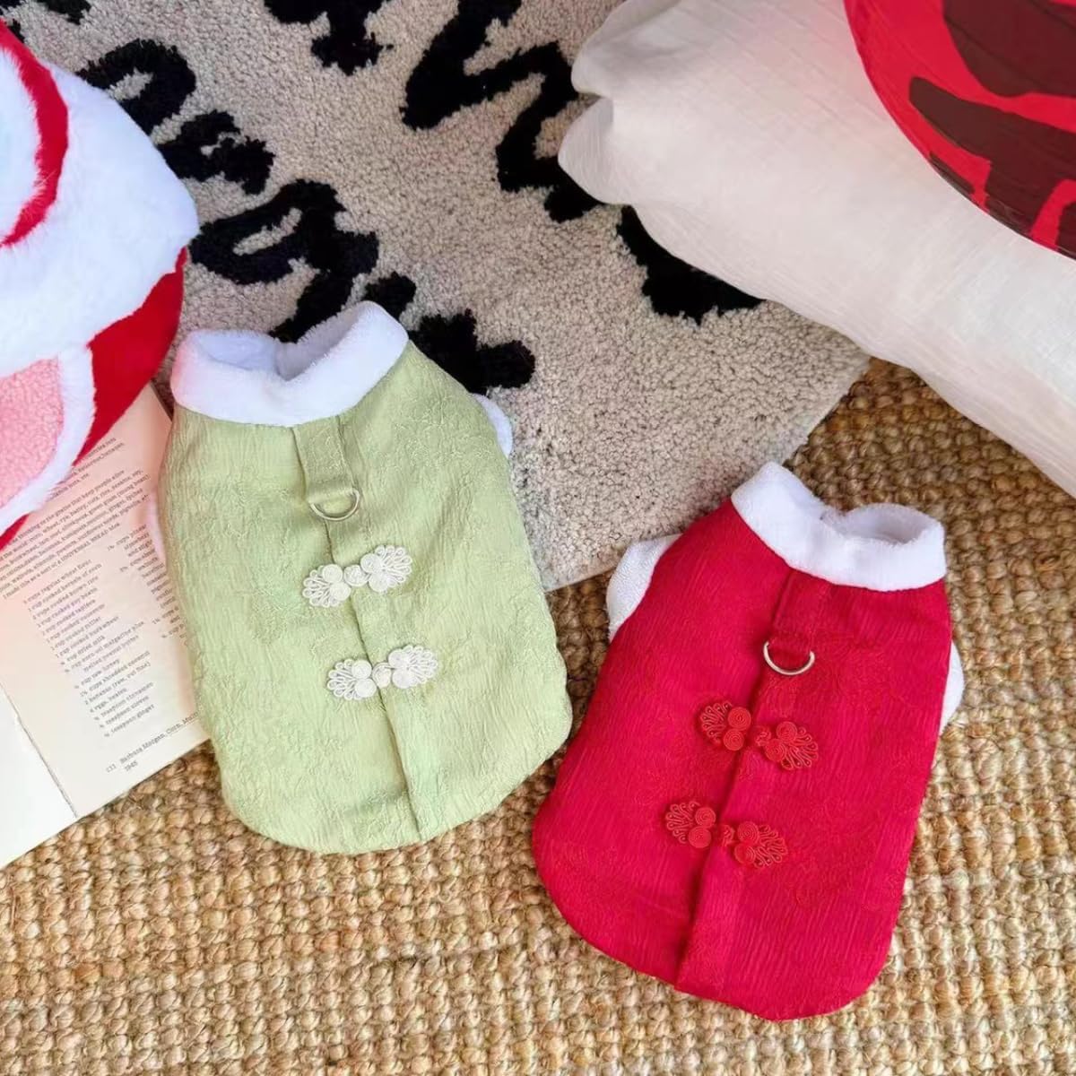 2PCS Bunny Sweaters Clothes Coat for Rabbits, Christmas Clothes for Small Animal, Cute Outfits for Ferret Chinchilla Kitten Puppy Guinea Pig, Warm Rabbit Sweater (Large)