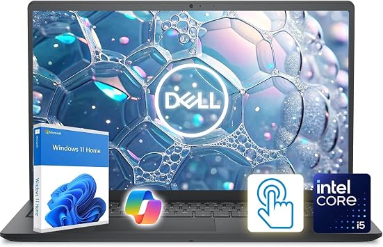 Dell Inspiron 15.6" FHD Touchscreen Laptop | 13th Gen Intel Core i5 | 32GB DDR4 RAM | 512GB PCIe SSD | AI-Enhanced Windows 11 | WI-FI 6 | Long Battery Life for Business