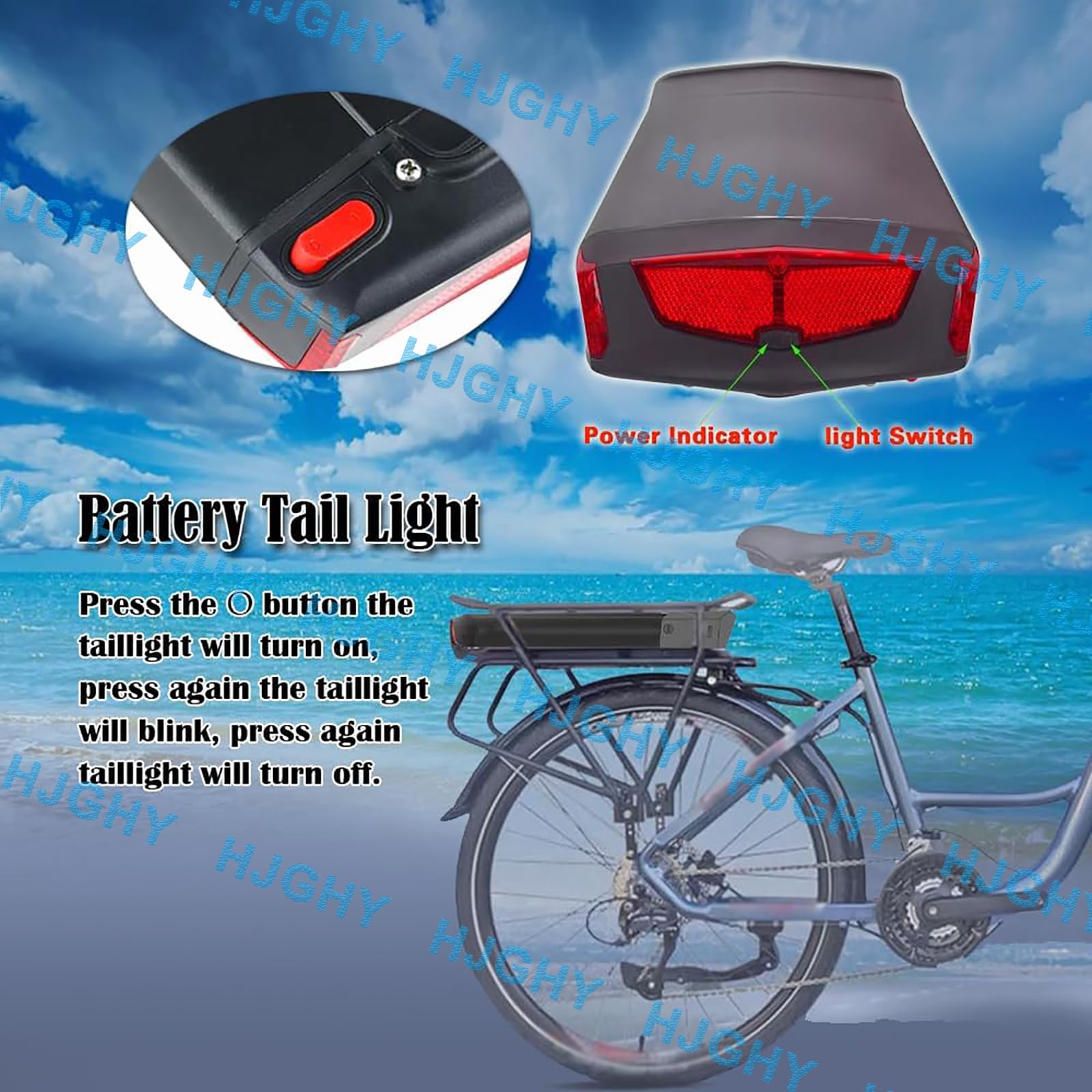 Batterie au Lithium 36 V pour Porte-Bagages arrière