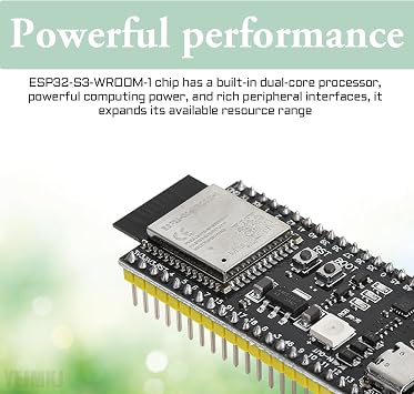 5pcs ESP32 S3 Development Board N8R8 Hat ESP32-S3-DevKitC-1-N8R8 WiFi and Bluetooth MCU Module Dual Type-C ESP32-S3-WROOM-1 ESP32-S3 Core Microcontroller Processor ESP-WROOM-32 S3