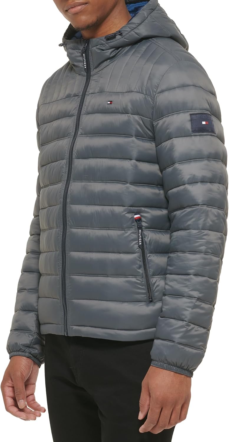 Tommy Hilfiger Men's Water Resistant Ultra Loft Filled Hooded Puffer Jacket - Image 3