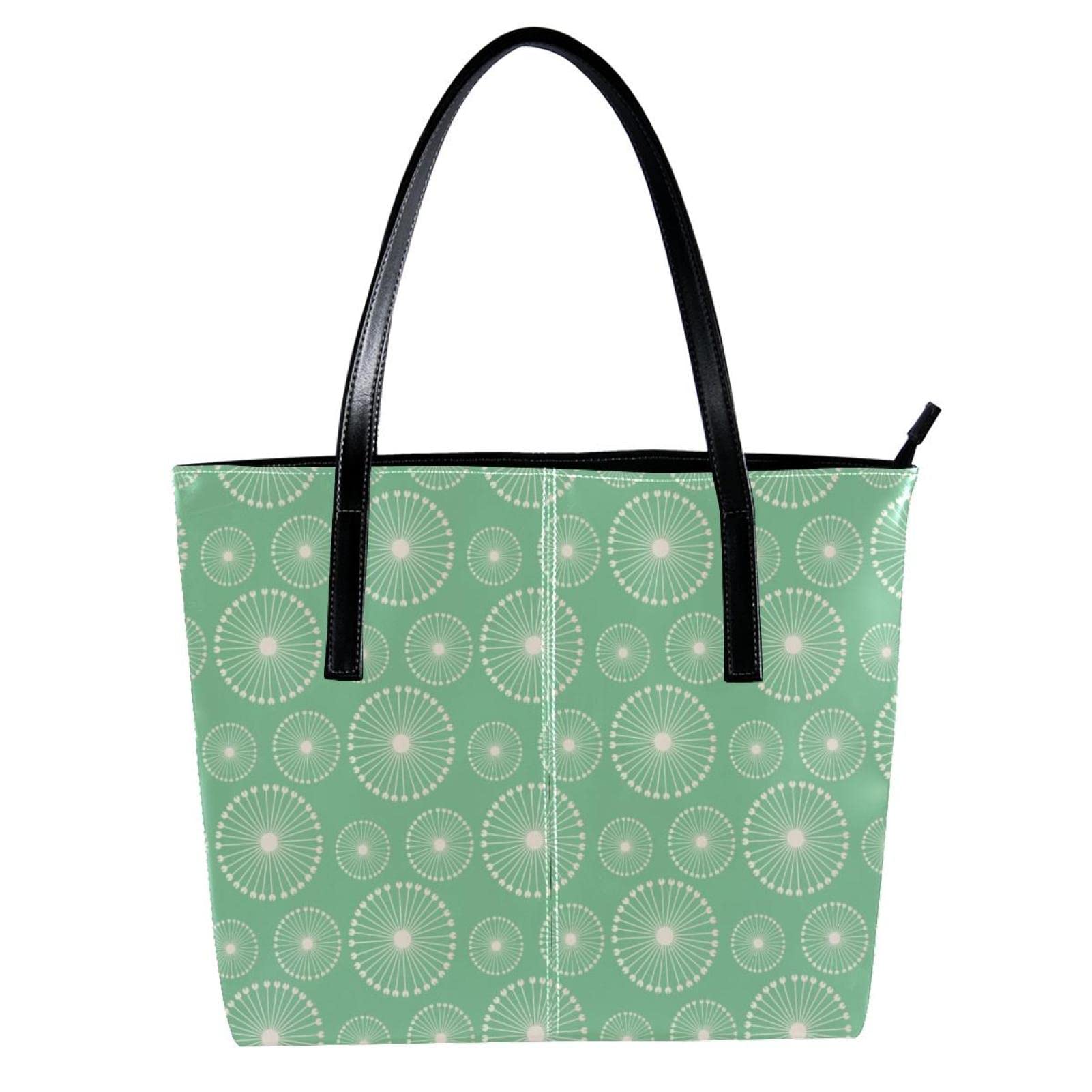 Bolso de hombro ligero casual para la escuela, bolso de mano para profesores, bolso de mano con diseño geométrico de diente de león, Varios colores