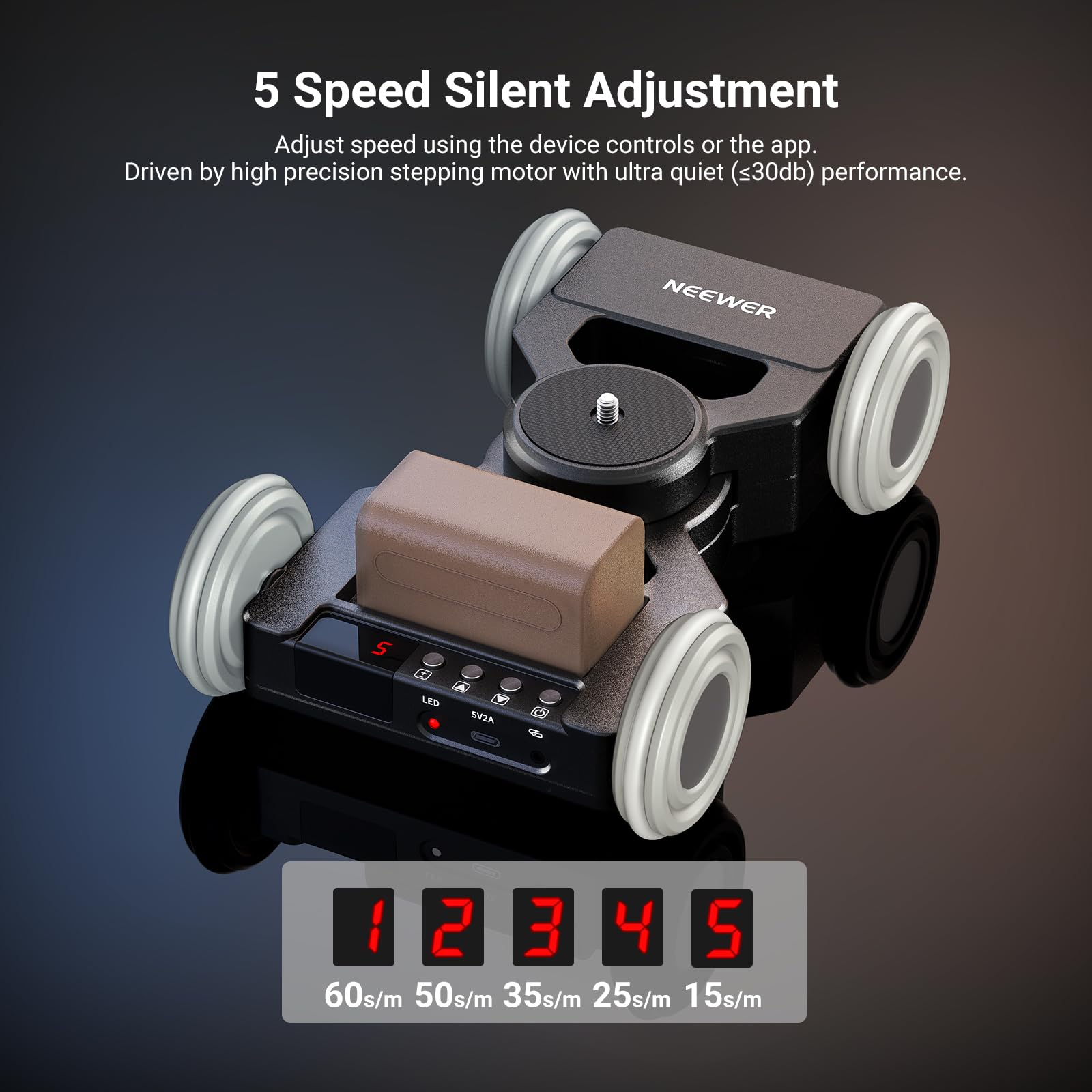 NEEWER DL400 Slider Motorisé Amélioré avec Contrôle par Application