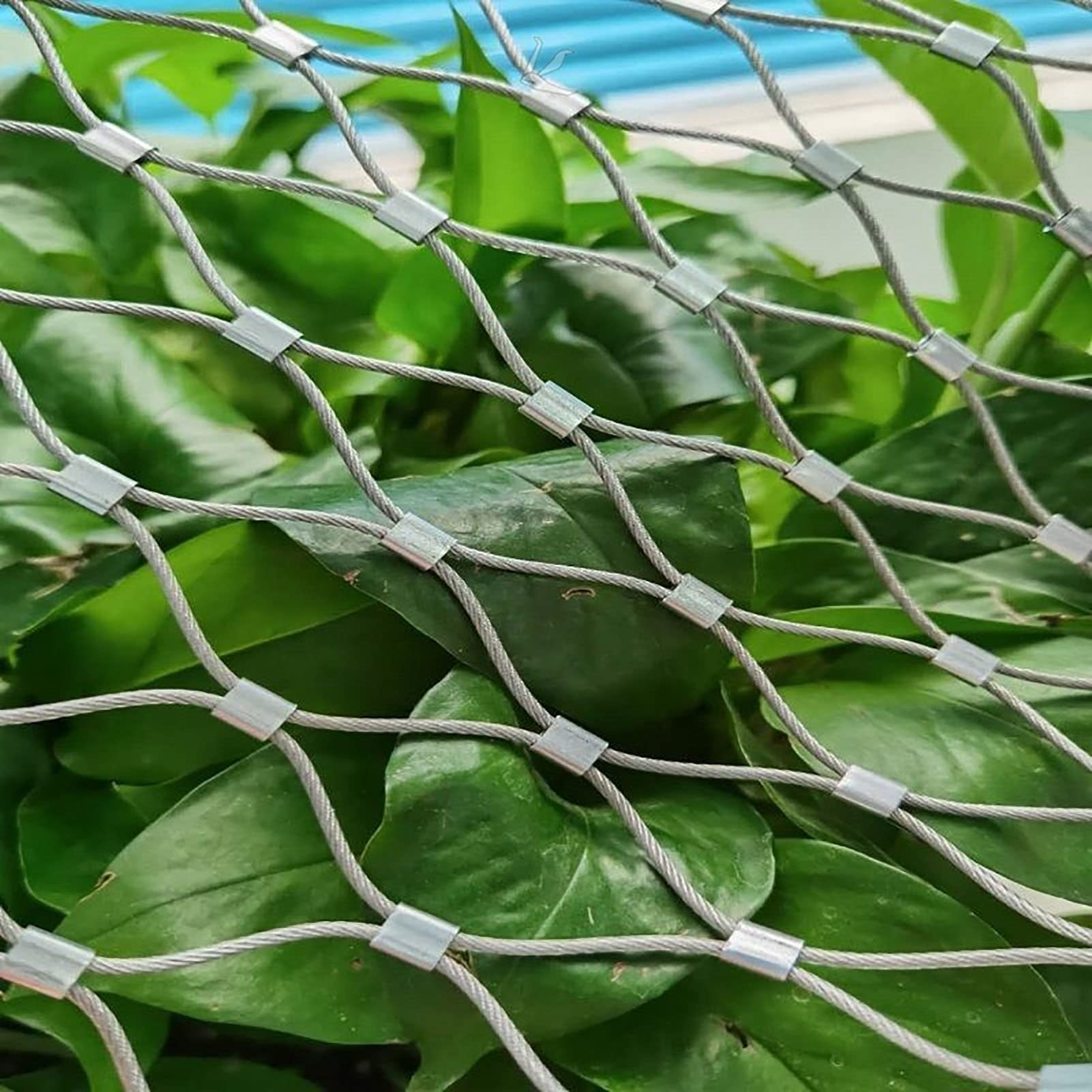 Rete metallica personalizzabile in acciaio inossidabile 304, 2 x 2 m, resistente, per esterni, griglia di protezione dagli uccelli, versatile per giardino, fattoria, edilizia