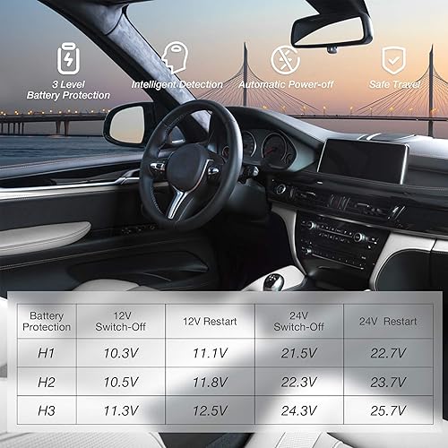 Miniatura 2 de CARSTY Refrigerador portátil RV de 12 voltios 52 cuartos de galón, 2 en 1-7.6 F a 68 F, pantalla LCD y a prueba de golpes, para camión, camioneta,