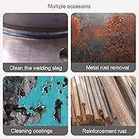 Vista 2 de 1100w Electric Needle Derusting Gun,Needle Type Rust Remover Cleaning Machine,Electric Needle Scaler for Removal of Rust,Weld Slag Paint Steel