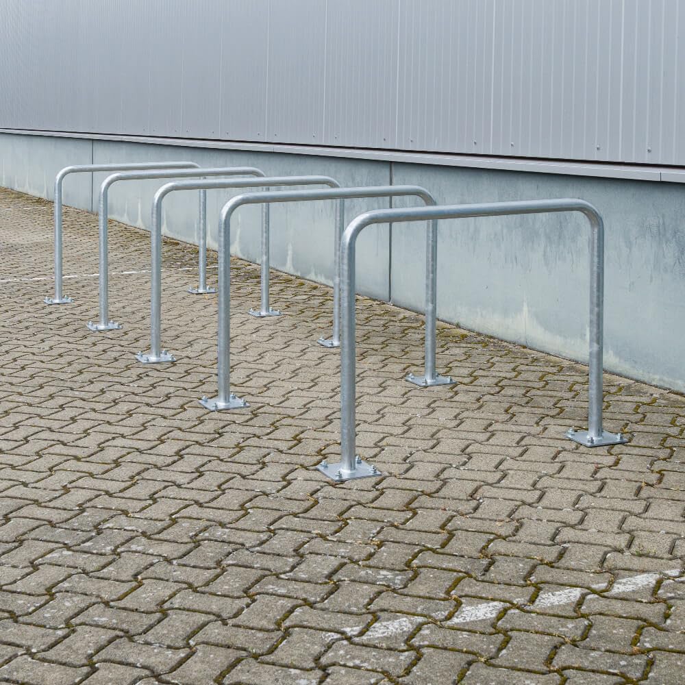 ROBUSTO BIGPACK 5x Wegesperre, fvz, aufdübeln, Stahl, Ø 4,2 cm, 90 x 80 cm, Art.-Nr. 608818 | Anlehnbügel | Fahrradanlehnbügel | Fahrradbügel