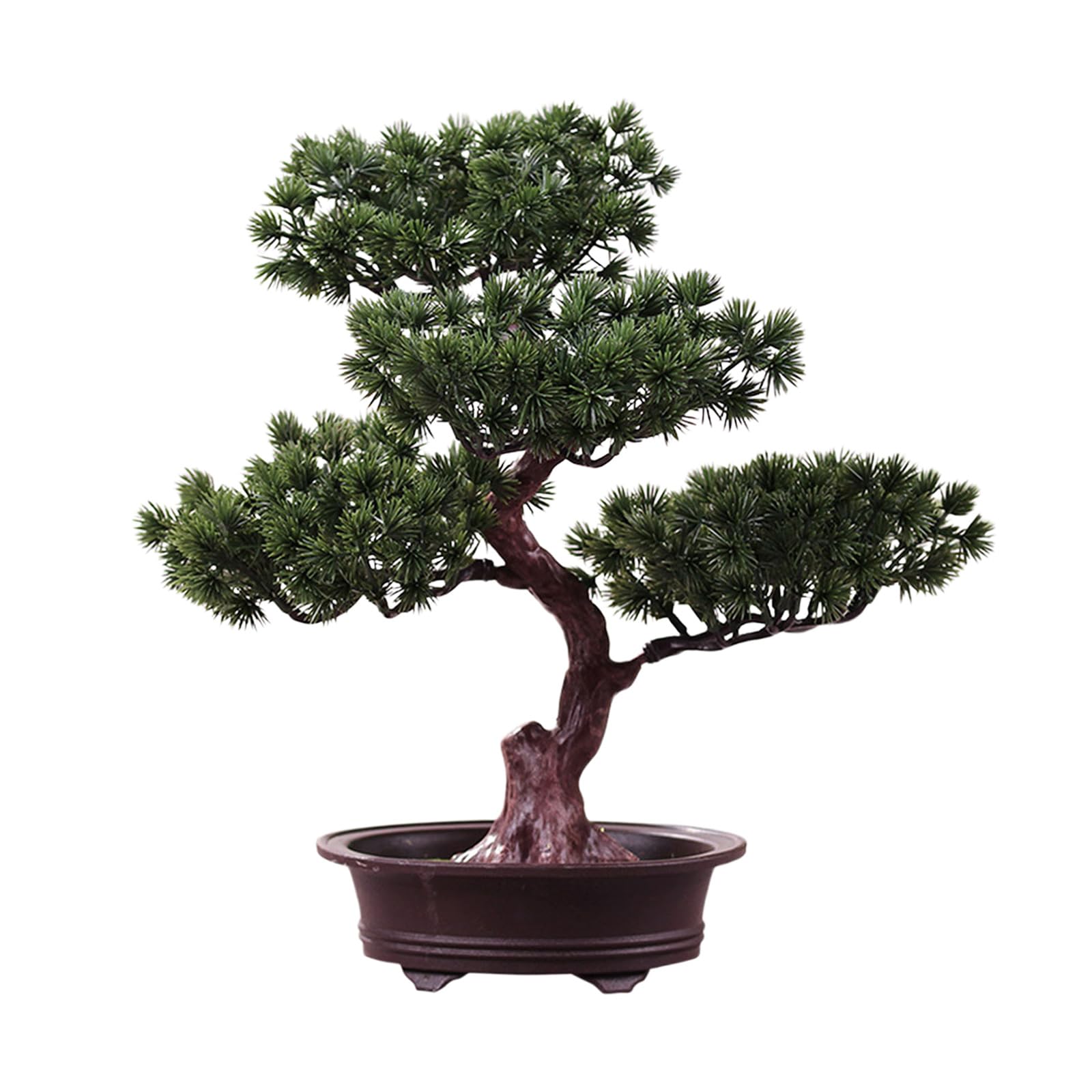Maintenance Bonsais Plant Realistic Foliages Decorative Accent for Desktop Meditations Corner Artificial Bonsais Tree