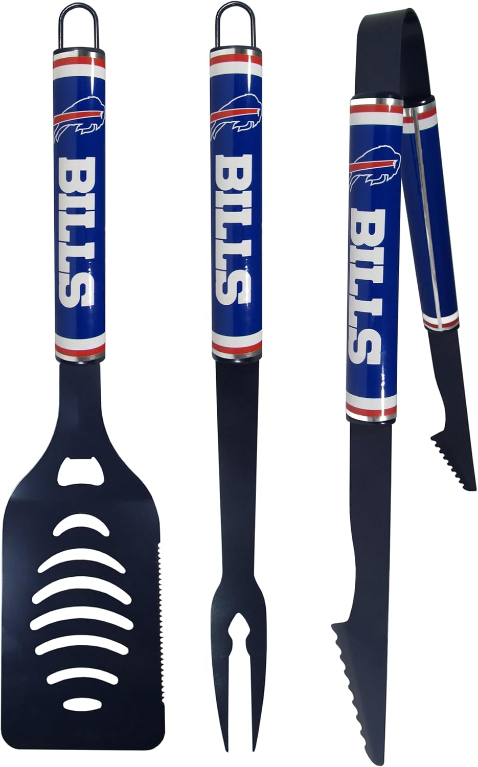 Siskiyou Sports NFL Buffalo Bills 3 pc Color BBQ Tools, One Size, Team Colors