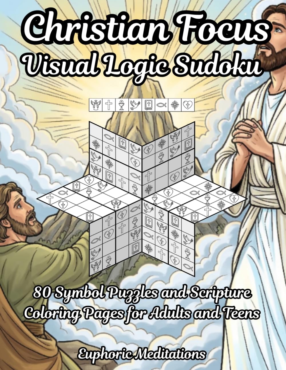 Christian Focus Visual Logic Sudoku: 80 Symbol Puzzles and Scripture Coloring Pages for Adults and Teens (Brain Power Boosting Games)
