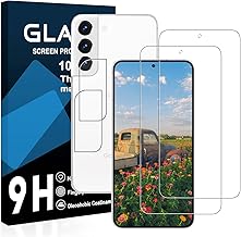 [2 LCD Film + 2 Lens Film] Galaxy S22 Glass Film, Domestic Asahi Glass AGC Material, Galaxy S22 SC-51C SCG13 Protective Film [9H Hardness Domestic Asahi Glass AGC Material, Bubble Free, Shatter