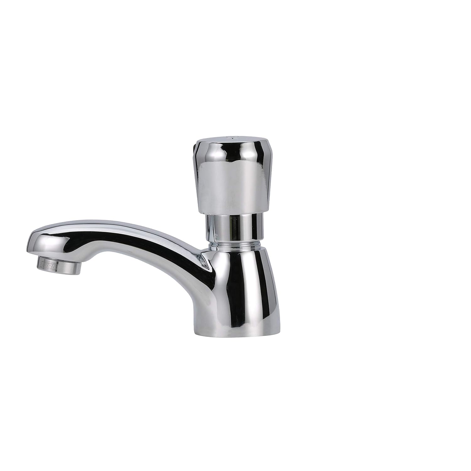 Zurn Z86100-XL-3M AquaSpec Single-Hole Metering Faucet, Deck Mount, 0.5 GPM Vandal-Resistant Pressure-Compensating Spray, Push-Button