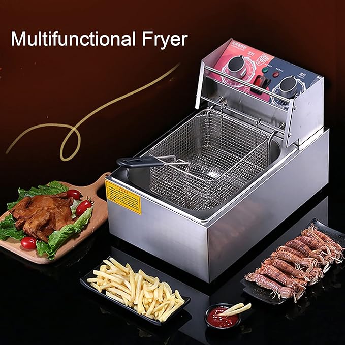 Sartén Eléctrico Comercial 10L 2500W Acero Inoxidable Control Temperatura miniatura 7