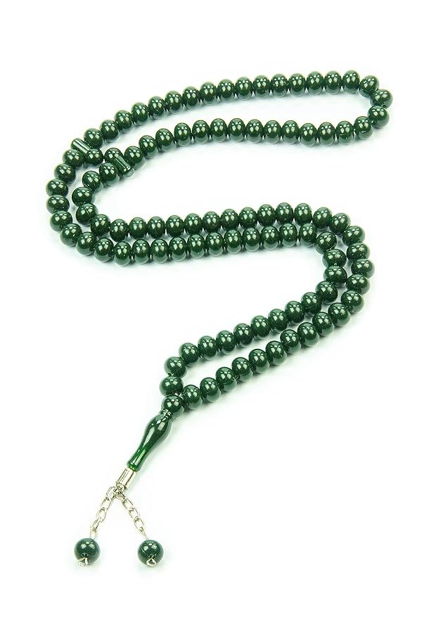 ihvan online, Tasbih Prayer Beads 99, Pack of 10, Muslim Prayer Bead, Islamic Rosary Bead, Dhikr, Tasbeeh Bulk, Misbaha, Masbaha, Tespih, Islamic Gift for Ramadan & Mawlid & Hajj Umrah, Dark Green by ihvan online - Image 4