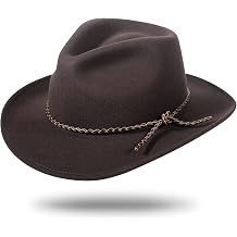 Wool Felt Western Outback Gambler Hat 