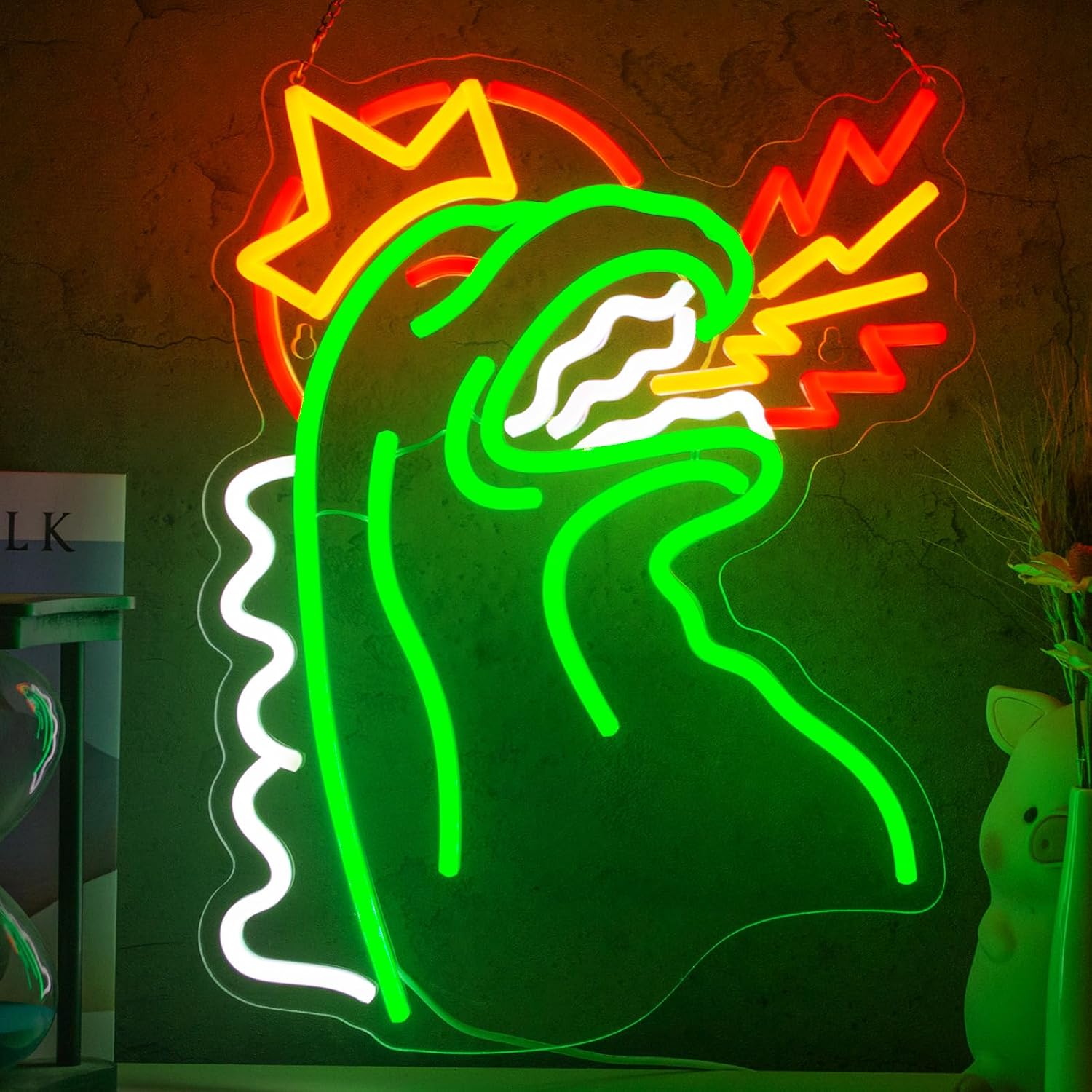 My Spirit Animal Neon Sign Bigfoot Neon Sign for Wall Decor Sasquatch USB Dimmable LED Neon Lights for Boys Girls Room Gameroom Holiday Birthday Christmas Gift