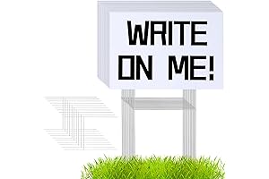 10 PACK 18 x 12 Inches Blank Yard Signs - Waterproof Corrugated...