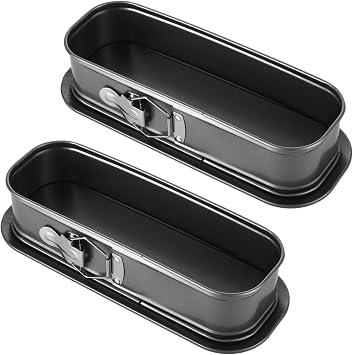 ASelected 2PCS 12in Springform Pans Carbon Steel Nonstick Removable Bottom