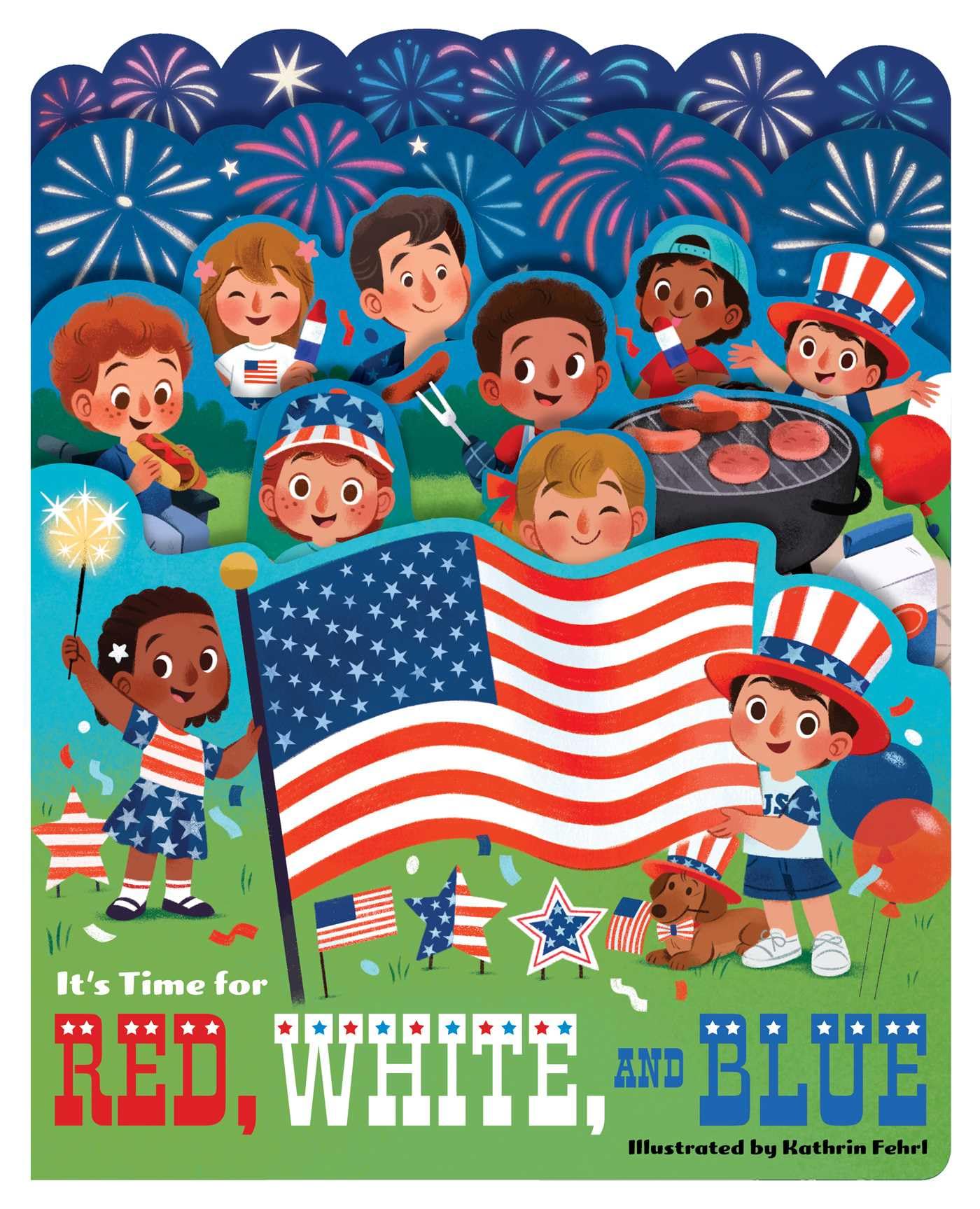 It’s Time for Red, White, and Blue by Kathrin Fehrl (Board book)