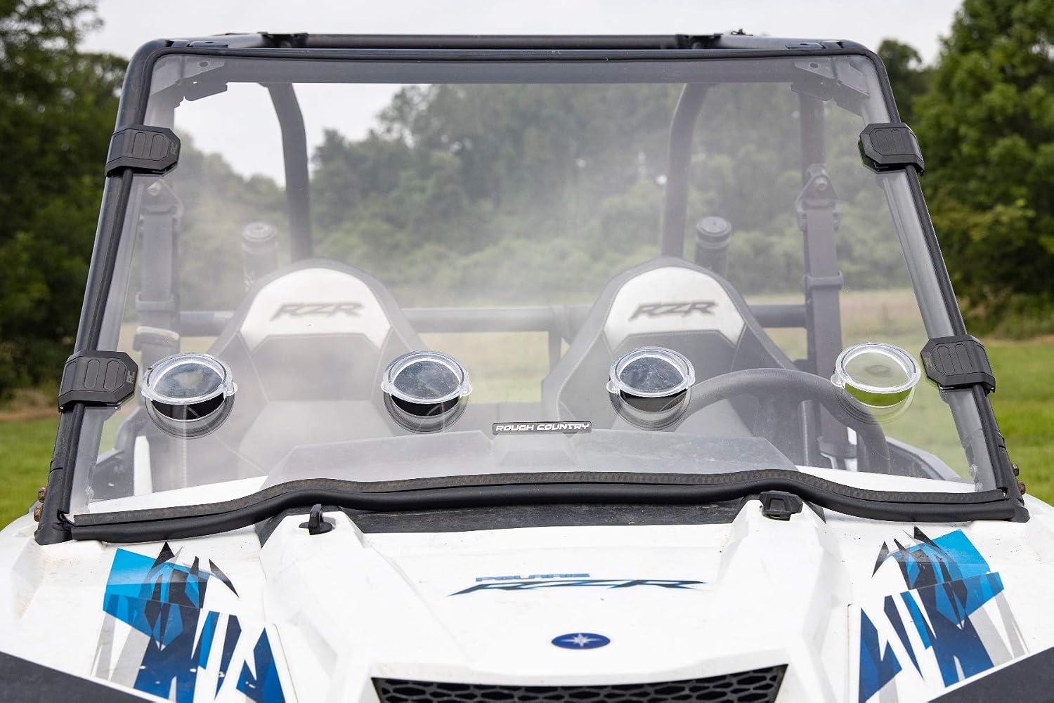 Rough Country Front Vented Full Windshield for Polaris RZR 1000-98241810