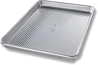Vista 5 de USA Pan Bakeware - Molde rectangular para tartas, 9 x 13 pulgadas, revestimiento antiadherente y de liberación rápida, fabricado en los Estados