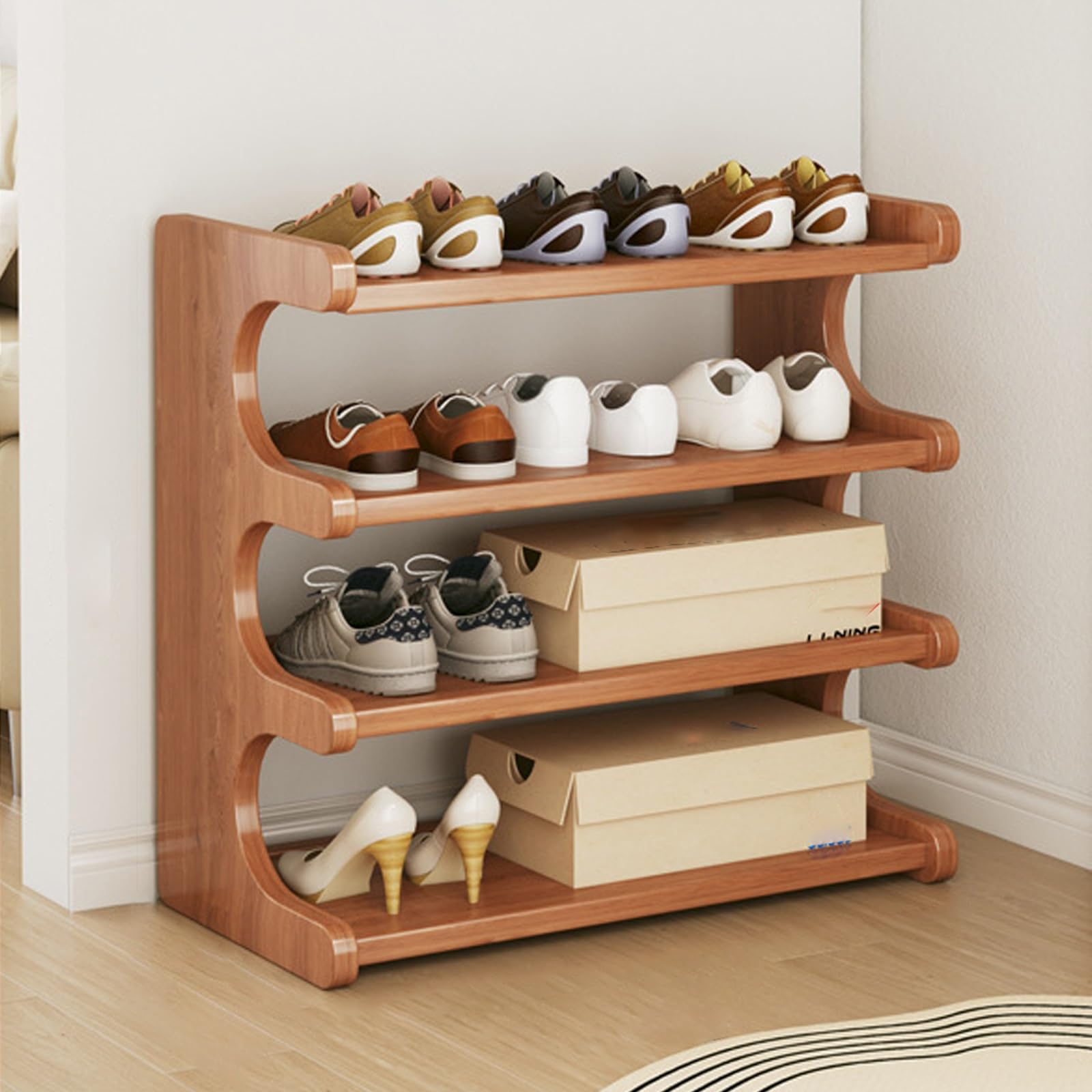 SVFOEBJM lyjc Racks, Tall Narrow lyjc Rack Organizer for Small Spaces, Multifunction Display Shelf, lyjc Rack for Entryway, Closet, Corner, Doorway, Space Saving lyjc Storage