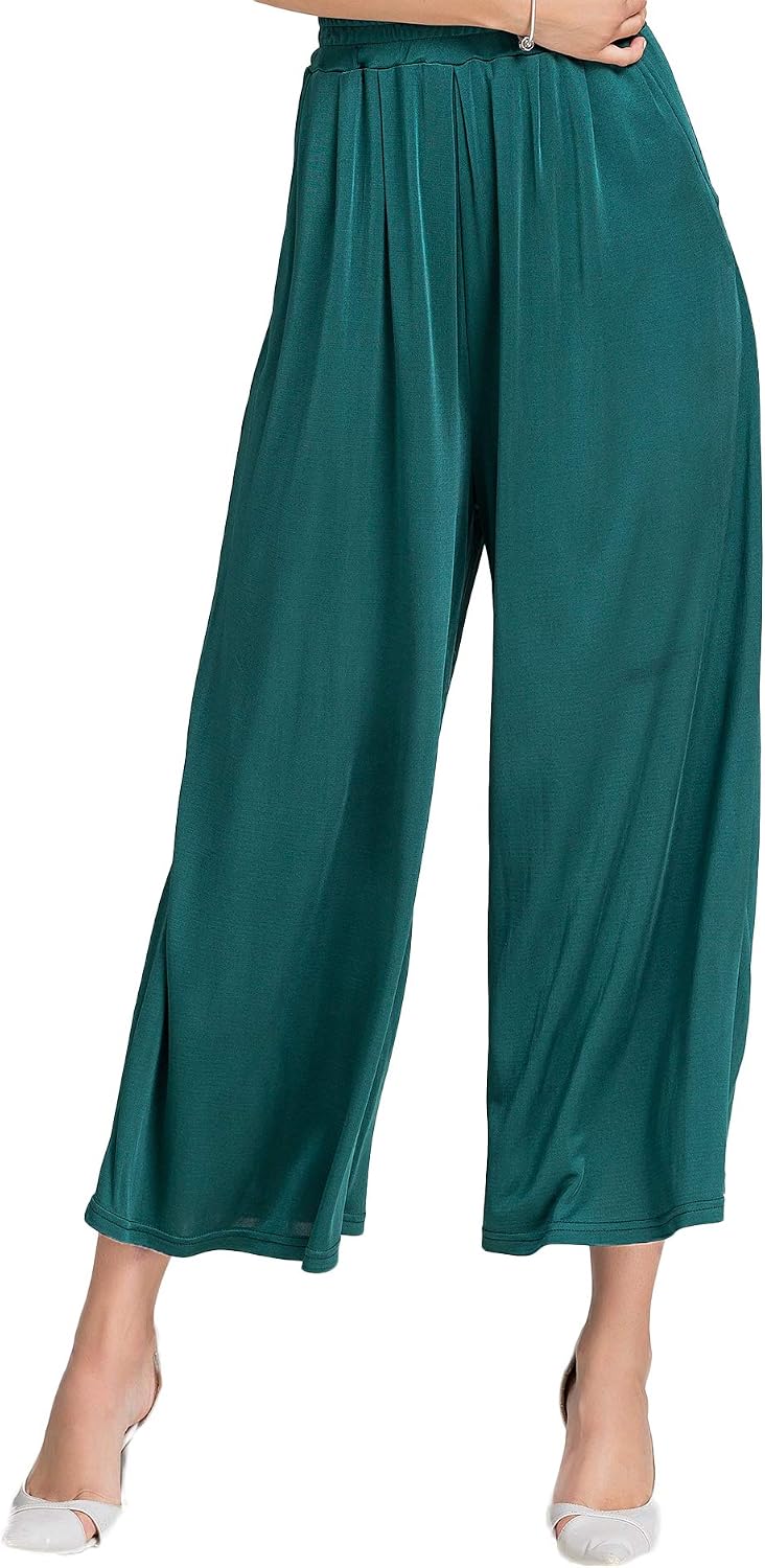 Alexander Women's Pure Mulberry Silk High Waist Pants Striped Pants