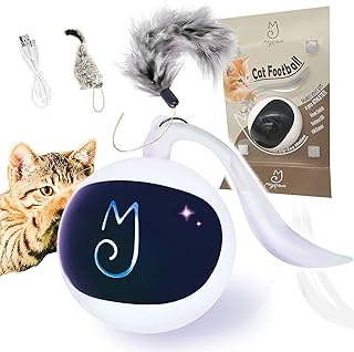 Sponsored Ad - Migipaws Cat Toys, Automatic Moving Ball Bundle Classic Mice + Feather Kitten Toys in Pack. DIY N in 1 Pets...