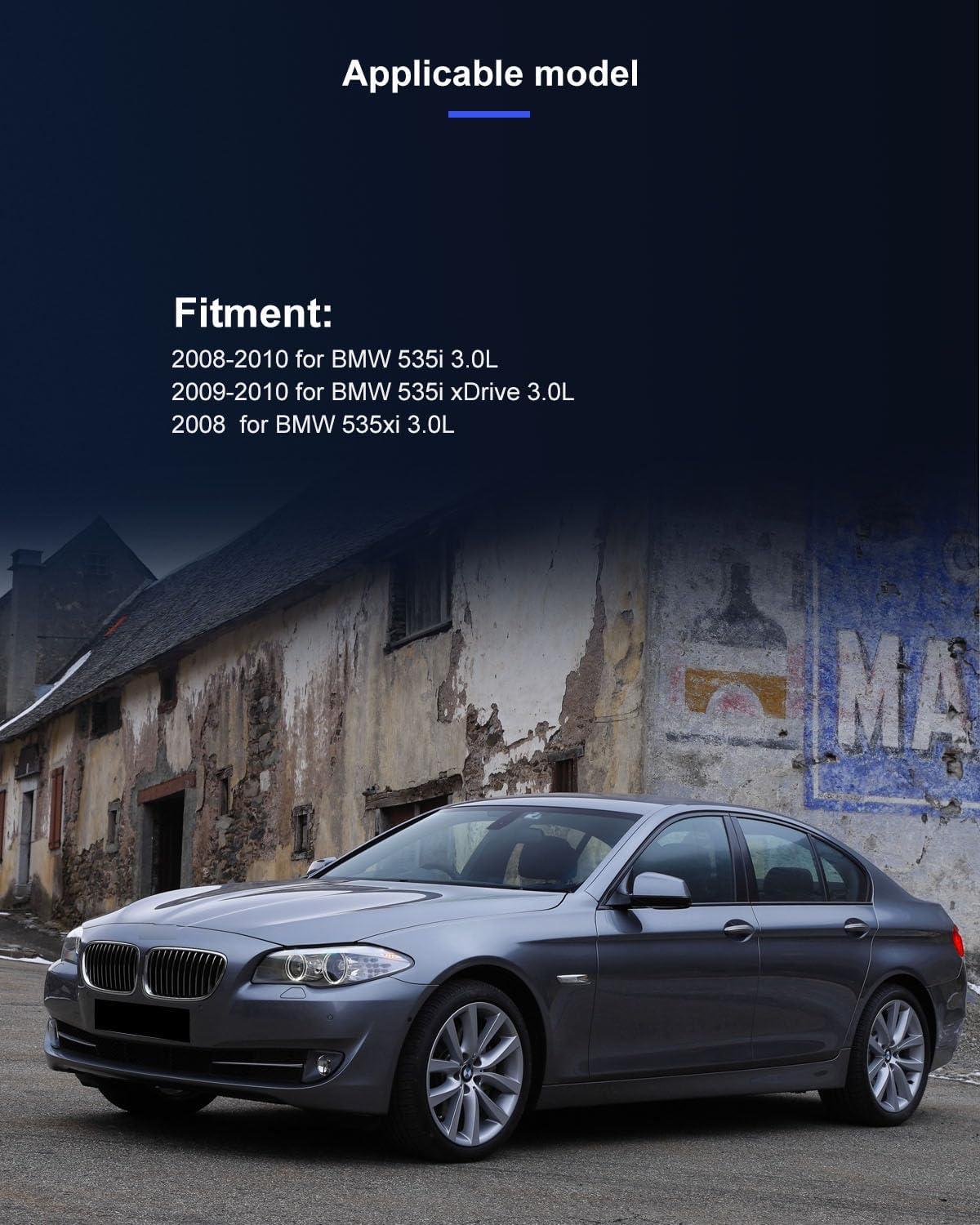 ECCPP AC Compressor 2008-2010 for BMW 535i 3.0L 2009-2010 for BMW 535i xDrive 3.0L Stong Cooling Air Conditioning Compressor