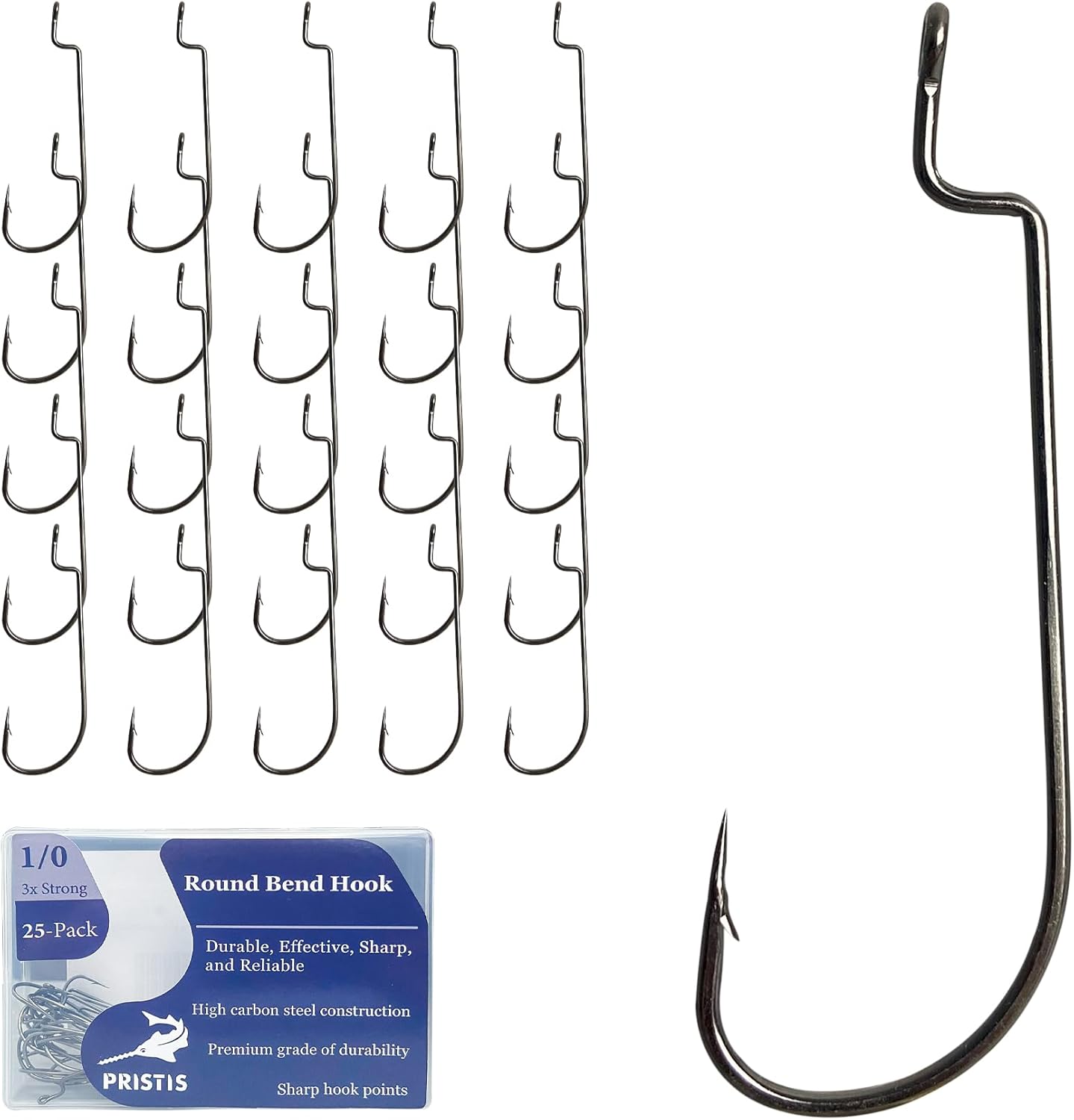 Exquisite Utility Fishing Lures and Hooks Kit, 5 pcs Multi Jointed Swimbaits & 25 pcs 1/0 Round Bend Worm Hooks, A Cool Option for Angler