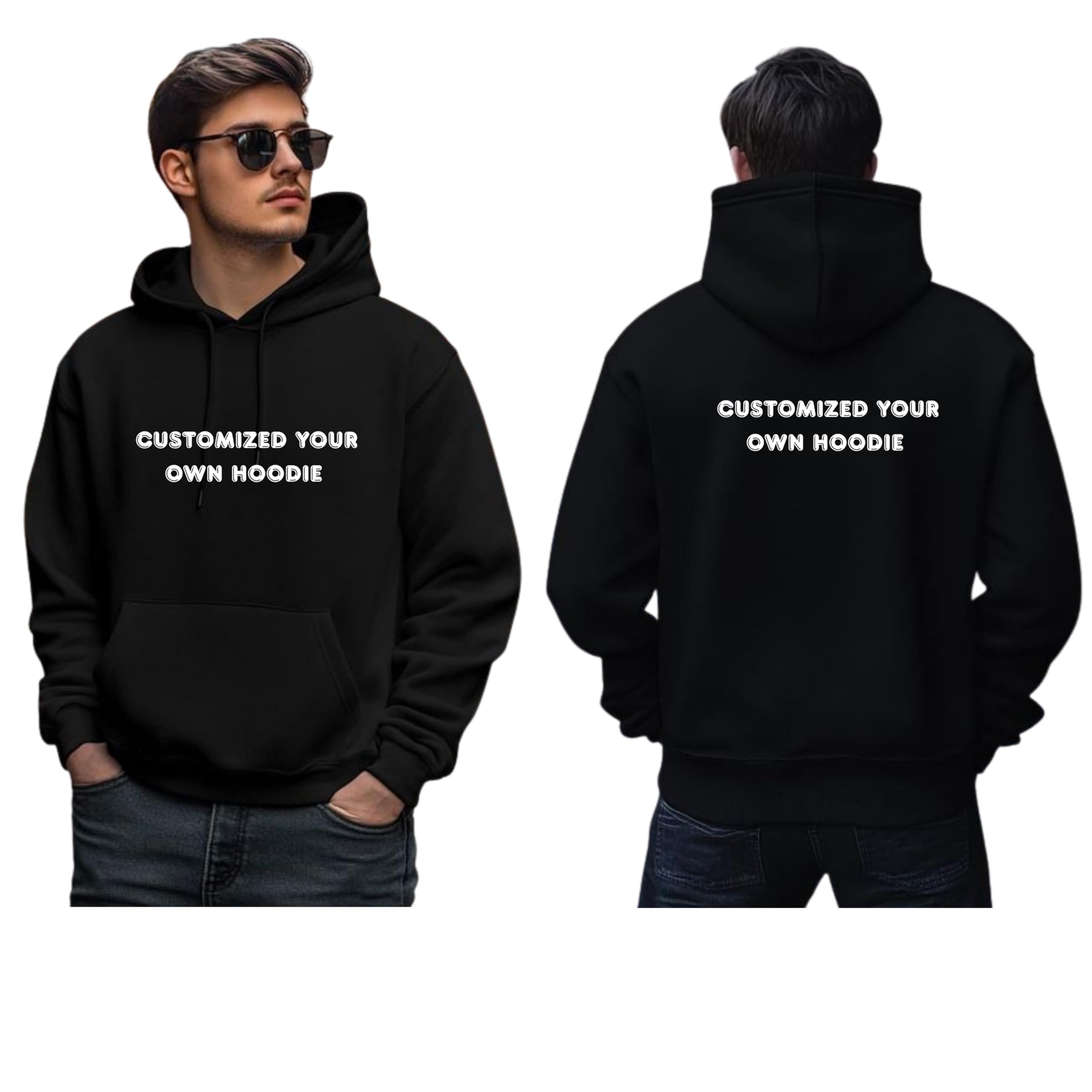 vidmaa Customized Hoodies for Unisex| Personalized Premium Hoodies Name/Logo/Design DTF Print.-picture-26