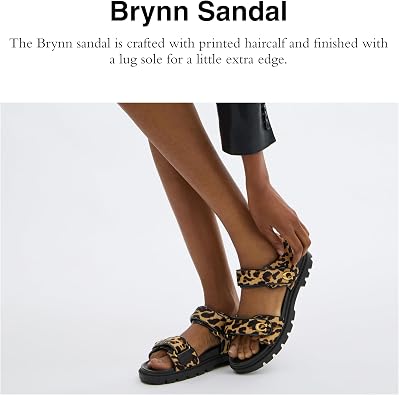Coach Womens Brynn Leather Sandal