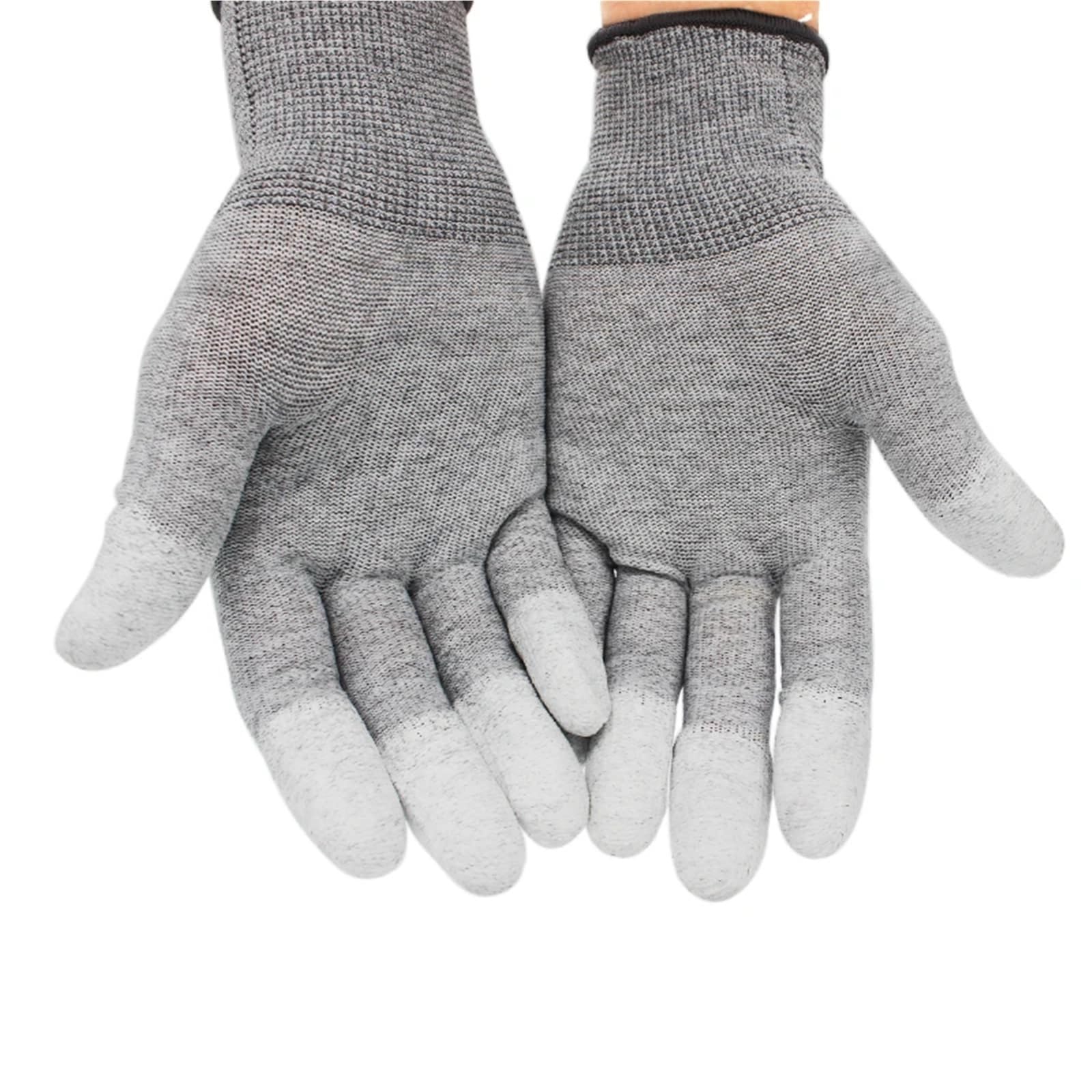 10 paia/5 paia di guanti antistatici ESD for la sicurezza sul lavoro elettronico for la manutenzione di componenti elettronici(10 Pairs,Medium)