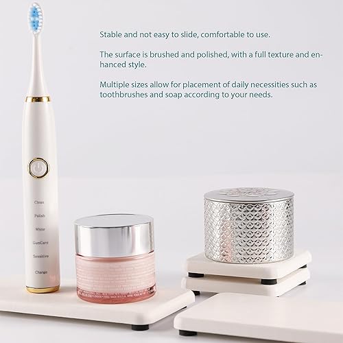 Miniatura 2 de Juego de 4 posavasos de diatomita absorbentes de agua, jabonera de cocina de tierra de diatomeas, bandejas de baño, piedra absorbente de agua